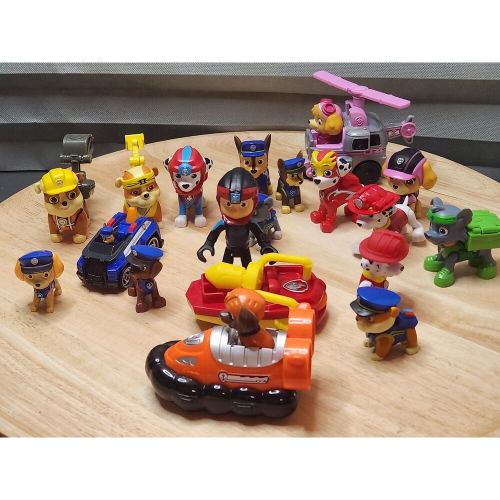 Paw Patrol Figurines Lot – Mixed Characters Nickelodeon Toy Figures